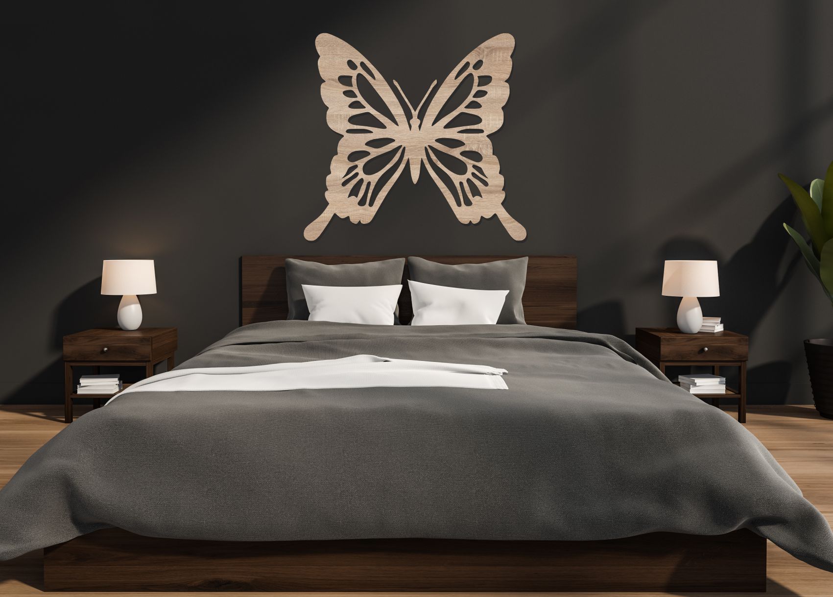 Dřevěný obraz – Motýl