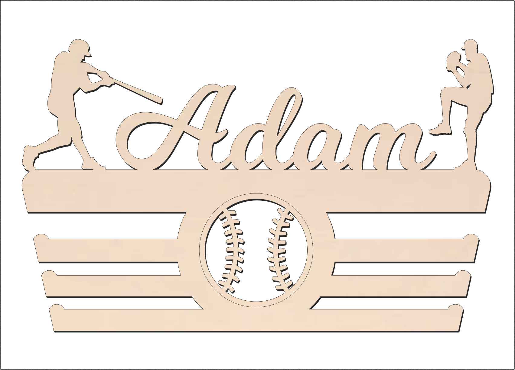 Věšák na medaile - Baseball