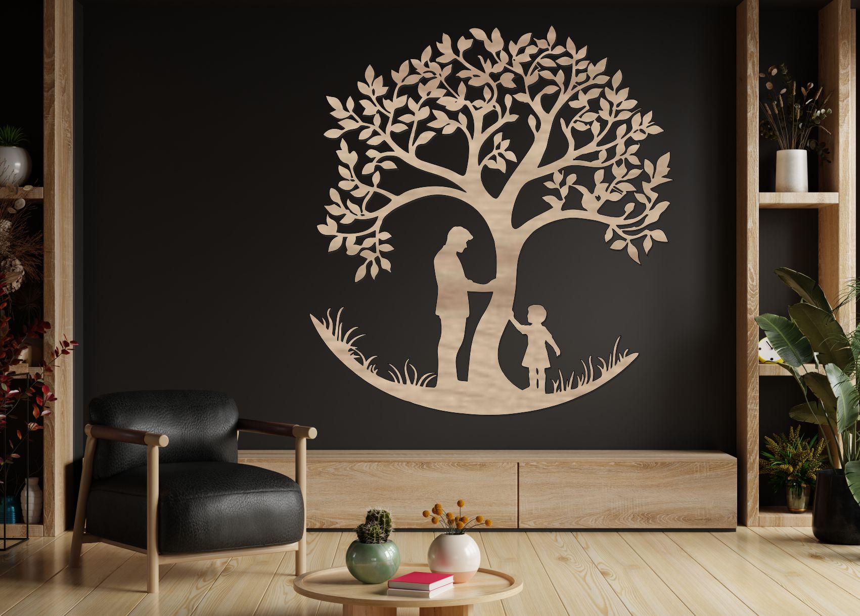 Dřevěný strom života – Rodinné pouto