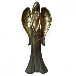Keramický anděl zlatý 55 cm