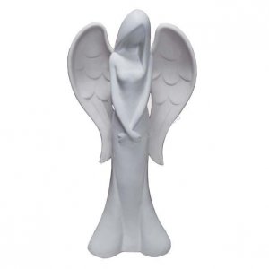 Keramický anděl bílý 95 cm