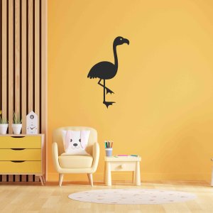 Dřevěný obraz na zeď - Flamingo