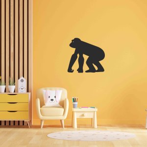 Dřevěný obraz na zeď - Gorilla