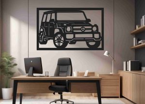Dřevěný obraz na stěnu - Mercedes G
