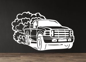 Dřevěný obraz na stěnu – Pickup Truck Off-road