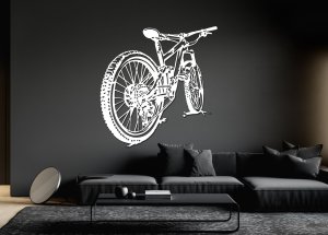 Dřevěný obraz - Horské kolo v pohybu