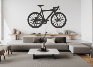 Dřevěný obraz - silniční kolo na zeď