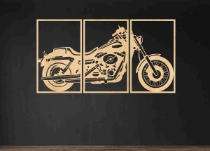 Dřevěný obraz na zeď – Chopper