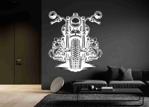 Dřevěný obraz na zeď – Harley Davidson