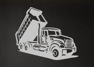 Dřevěný obraz na stěnu – Nákladní auto