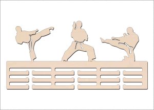 Věšák na medaile - Karate