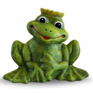 Zahradní postava sedící žába