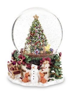 Sněhová koule - vánoční stromek