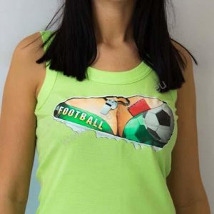 Dámské tílko - Football - zelené