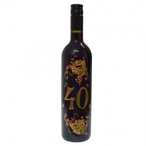 Víno červené - K 40. narozeninám 0,75L