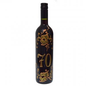 Víno červené - K 70. narozeninám 0,75L