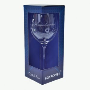 Výroční pohár na víno SWAROVSKI - K 80. narodeninám