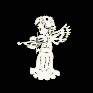 Vánoční ozdoba - Anděl s houslemi 6 cm