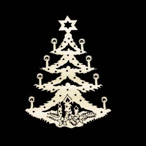 Vánoční ozdoba - vánoční stromeček 8 cm