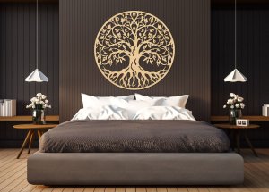 Dřevěný obraz - Strom života Harmonie kořenů