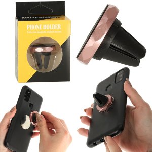 Magnetický držák na telefon - růžový