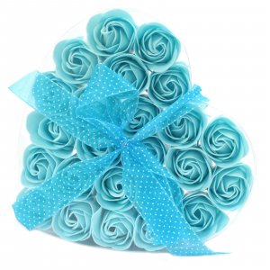 Sada 24 Mýdlových Květů - Modrá Růže