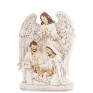 Svatá rodina s andělem 25 cm