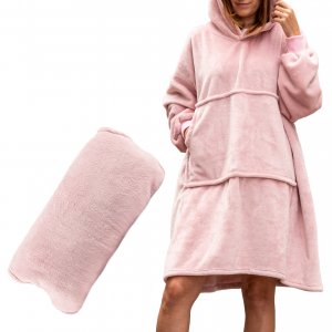 Mikinová deka - Růžová