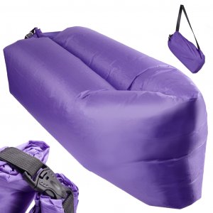 Samonafukovací lehátko Lazy Bag - fialové 230cm x 70cm
