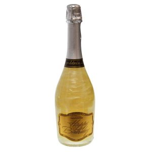 Perlové šampaňské GHOST stříbrné - Happy birthday