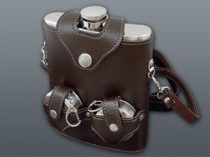 Placatka nerezová XXL 540 ml + štamperlíky