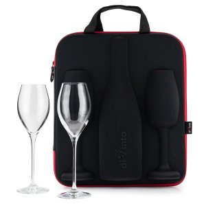 Pouzdro se skleničkami na prosecco a šampaňské
