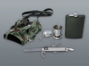 Set v armádním pouzdře
