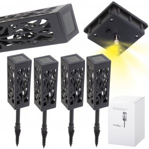 Stojaté dekorativní solární lampy 4 kusy