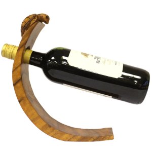 Dřevěný stojan na víno - Želva
