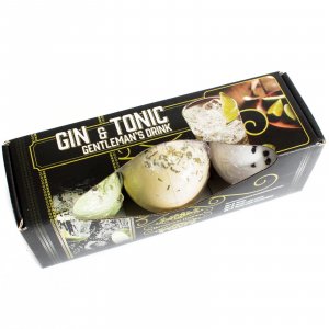 Sada 3 perlivých koupelových bomb - Gin &tonic