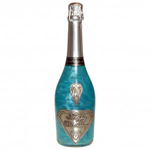 Perlové šampaňské GHOST modré - Happy Birthday 60