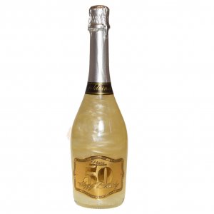 Perlové šampaňské GHOST stříbrné - Happy Birthday 50