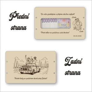 Svatební obálka na peníze – První milion na společnou cestu životem