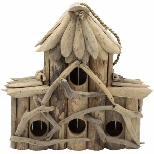 Ptačí budka z naplaveného dřeva - dům