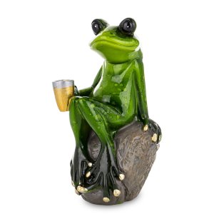Keramická žabka s pivem