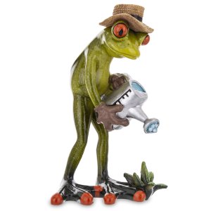 Keramická žabka – pečlivý zahradník