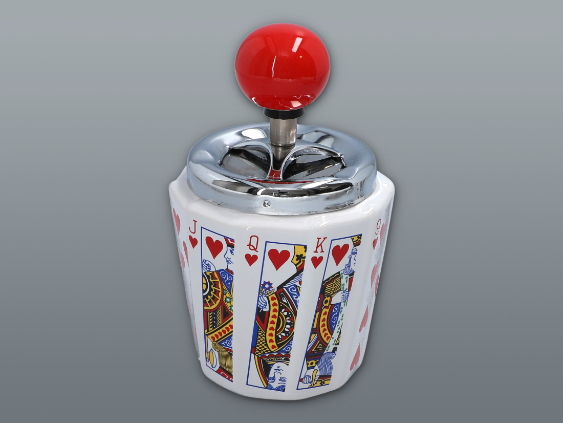Otočný popelník – Poker