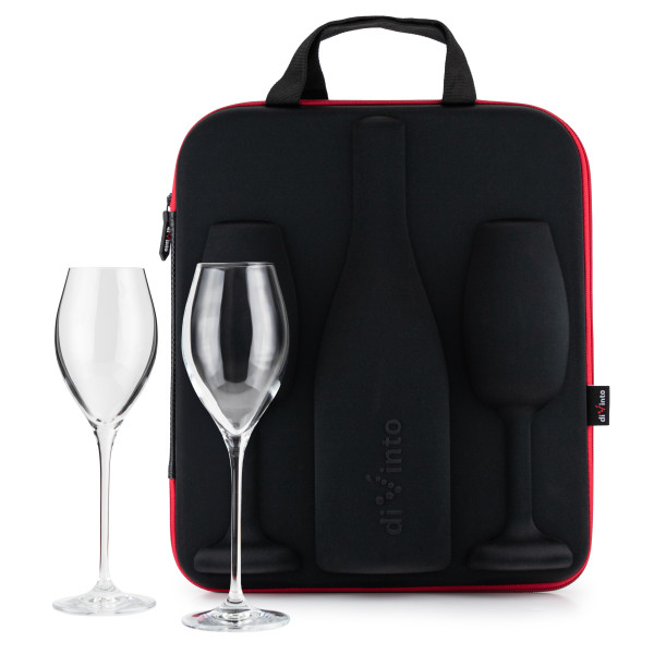 Pouzdro se skleničkami na prosecco a šampaňské