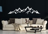 Dřevěná nástěnná dekorace – Silueta hor