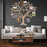 Dřevěný fotorámeček na zeď - Strom