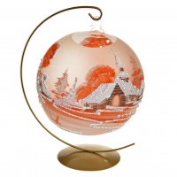 Svícen oranžový matný