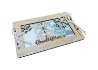 Vánoční dřevěná obálka na peníze – Veselé Vánoce