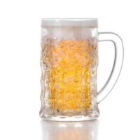 Velká chladicí pivní sklenice