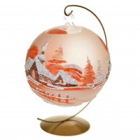 Svícen oranžový matný